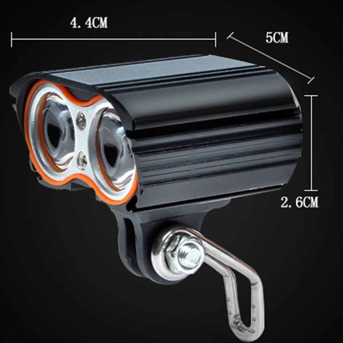 Phare de vélo de montagne 5V-48V, étanche, en alliage d'aluminium, feux avant de Scooter, lampe d'avertissement de nuit, projecteur USB [JQ-EN & RS]