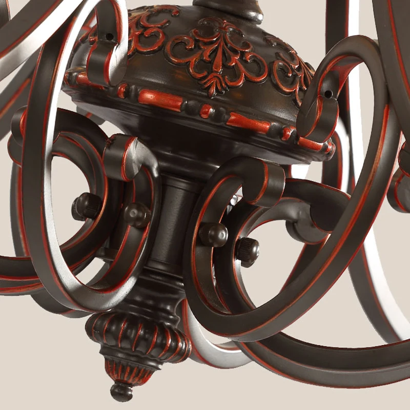 American Style Rural Pendant Lamp Retro Nostalgic Living Room Chandeliers Simple Dining Kitchen Lights Creative Personality