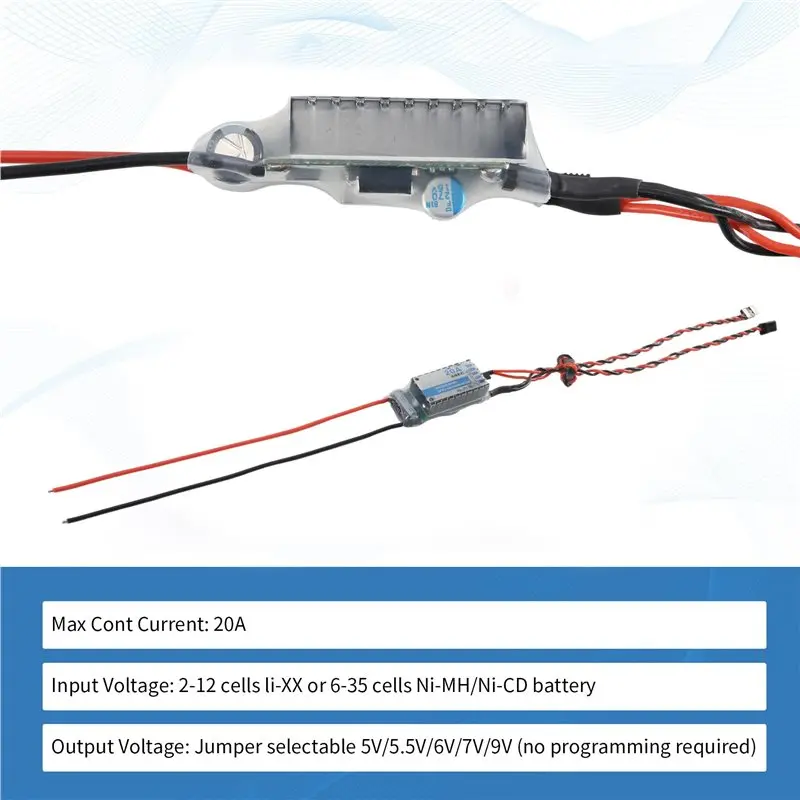 CYGJ-20A HV SBEC High Quality For RC Model Airplane No Programming Required High Voltage Input (2-12S Lipoly)