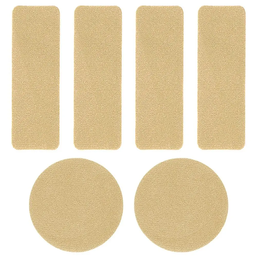 6pcs Replacement Self-Adhesive Shoe Repair Patch Microfiber Leather Durable Heel Hole Pads Universal Sneaker Repair Pads