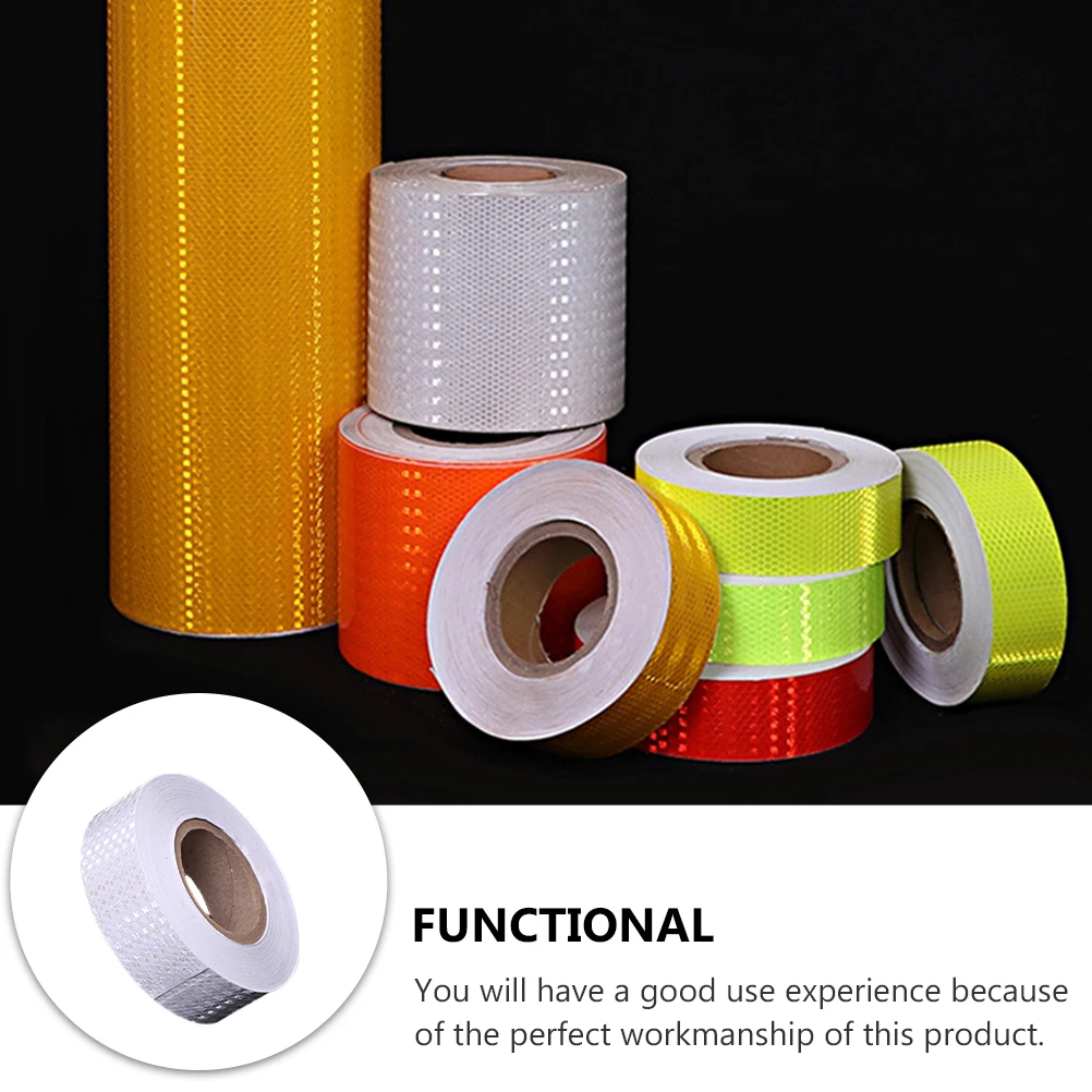 

Tape Reflective Warning Reflection Night Pipeline Adhesive White Pvc Fluorescent