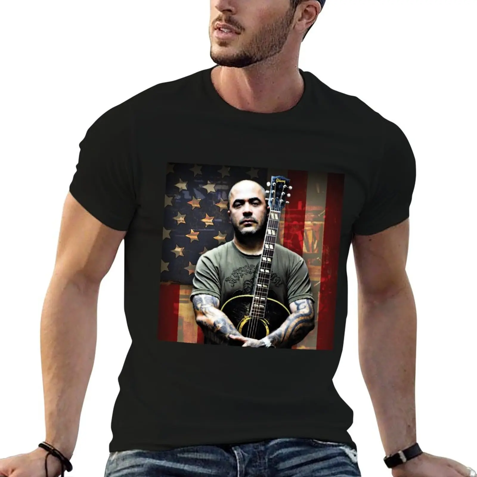 

Aaron Lewis T-Shirt t shirts for man cotton cotton t shirt pack t shirt men 100% cotton luxury brand T-Shirt