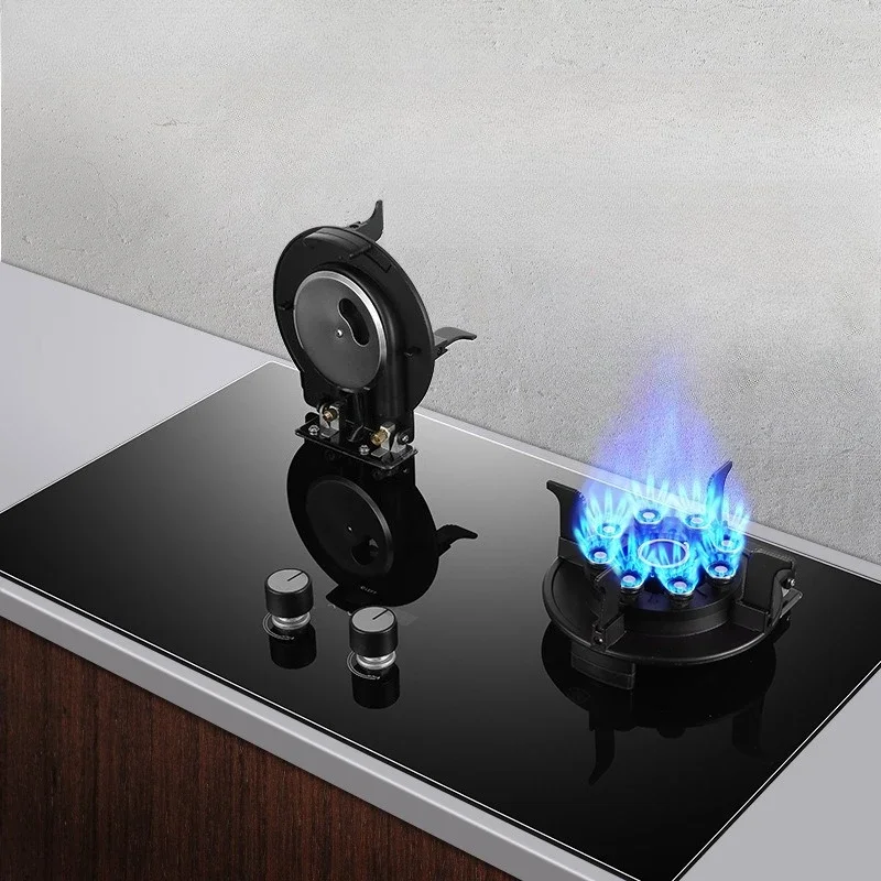 

Large firepower gas Double Household natural gas stove Magic dish stove Liquefied gas can be clamped