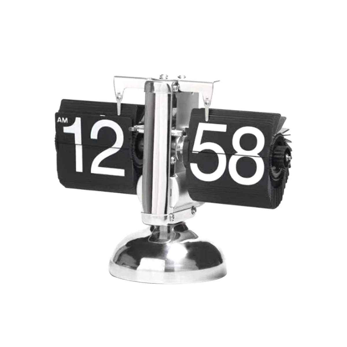 Flip Digital Clock -Small Scale Table Clock Retro Flip Clock Flip Internal Gear Operated Quartz Clock Home Decor