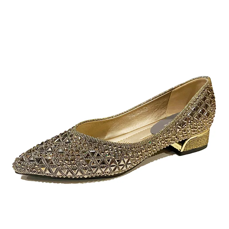 3/5cm Med-High Heels Shoes Ladies Glitter Rivet Pumps Black&Gold Diamond Loafers Women Pointed Toe Wedding Dress Shoes Female - AliExpress 322 3/5cm Med-High Heels Shoes Ladies Glitter Rivet Pumps Black&Gold Diamond Loafers Women Pointed Toe Wedding Dress Shoes Female - AliExpress 322