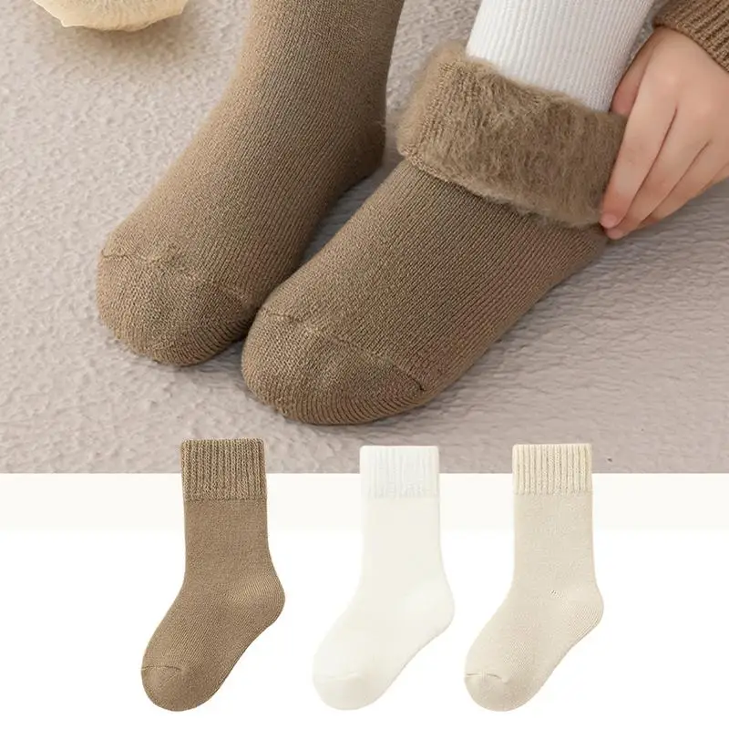 Winter Warm Socks For Kids Girls Winter Socks Comfortable Kids Thermal Socks Breathable Boys Winter Socks Thermal Crew Socks