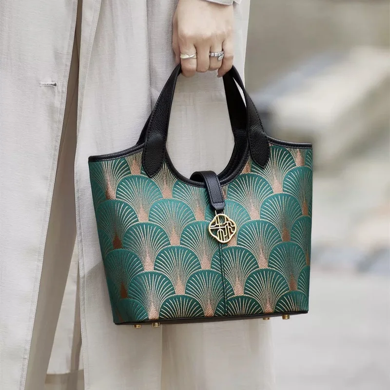 ZOOLER LUXURIOUS WOMEN SHOULDER BAGS FASHION HANDBAG GIRLS SPRING SUMMER LARGE CAPACITY TOTE FOR LADY FABRIC+COW MATERIAL#YC963