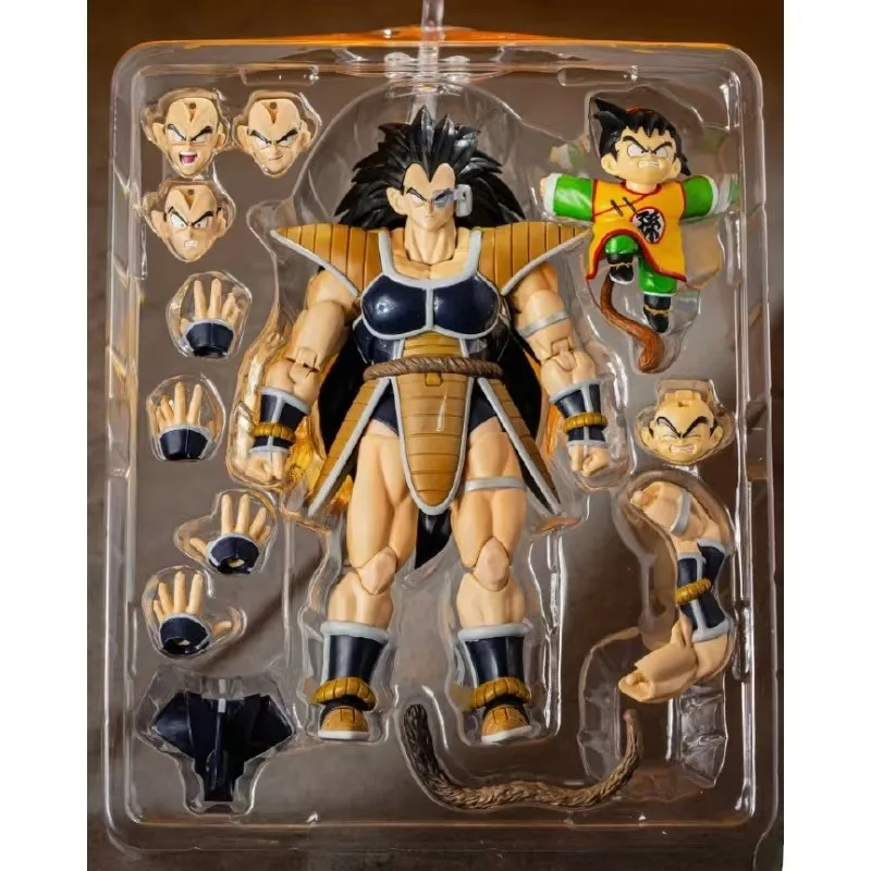 In Stock Original Bandai S.H.Figuarts Dragon Ball Z Raditz Son Gohan Anime Action Figures PVC Model Toys Collection Hoilday Gift