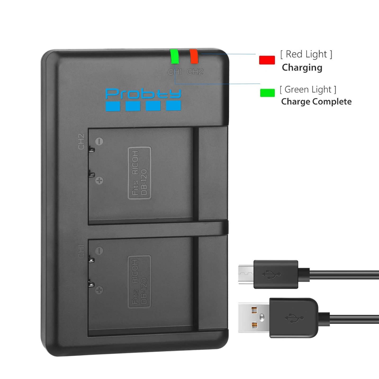 DB-120 Battery 2000mAh for Ricoh GRIV GR IV Ricoh GR4 Battery