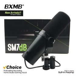 Novo! SM7DB Vocais dinâmicos com pré-amplificador embutido, microfone SM7B para Podcasting, gravação em estúdio, transmissão de jogos, qualidade superior