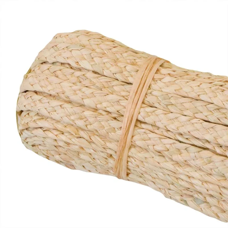 

50 Meters Natural Raffia Weaving String Braids Ribbon Roll Handmade Raffia Straw Rattan Material Diy Furniture Chair Table Decor