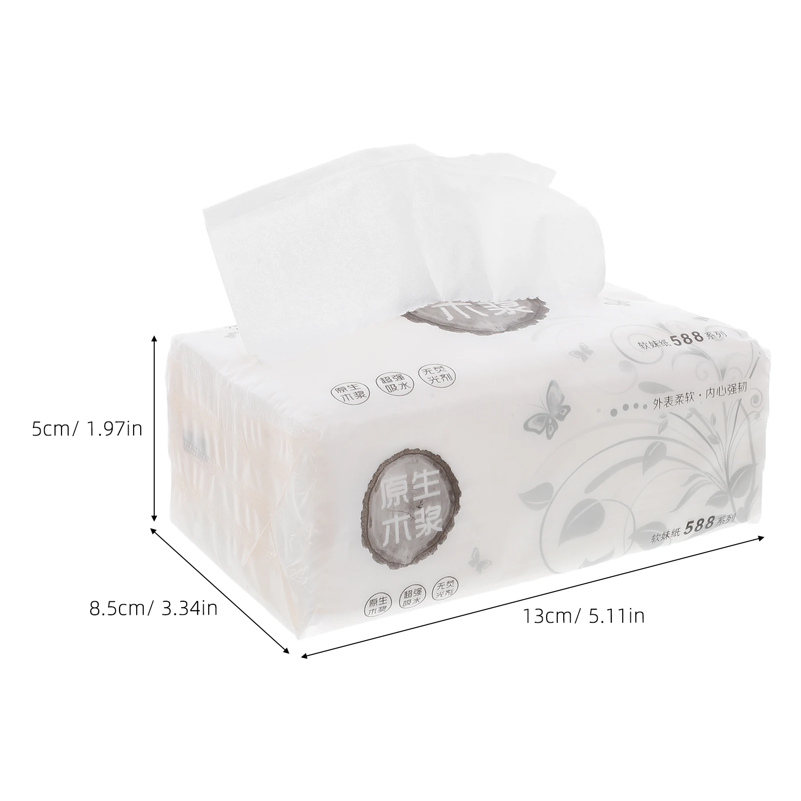 8 قطعة مناديل ورقية مصنوعة من لب الخشب ناعمة وآمنة للبشرة الحساسة متعددة الاستخدام للمنزل والفندق ومطعم البار والأماكن العامة يوميًا #4