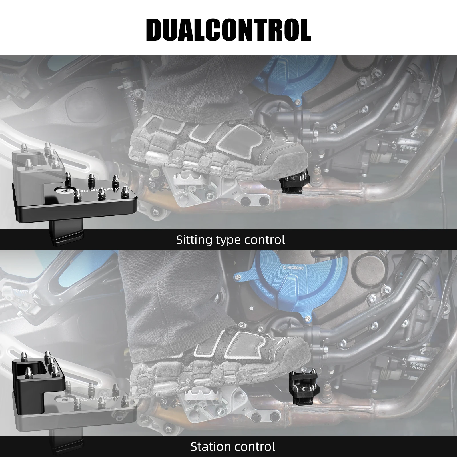 (EU-Lager) Für Yamaha Tenere 700 T700 XTZ700 2019-2024 Tenere 700 World Raid 2022-2024 DualControl Bremshebel-Pedalverlängerung – Detail 4