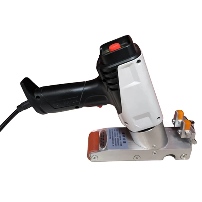 

New small home improvement woodworking edge banding machine, hot air gun type, with hot melt adhesive edge banding