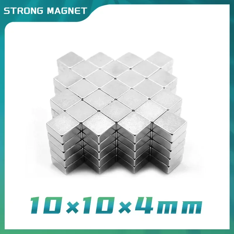 5/10/20/50/100/150 шт. 10x10x4 квадратные мощные сильные магниты 10x10x4 мм блок редкоземельный неодимовый магнит N35 10*10*4