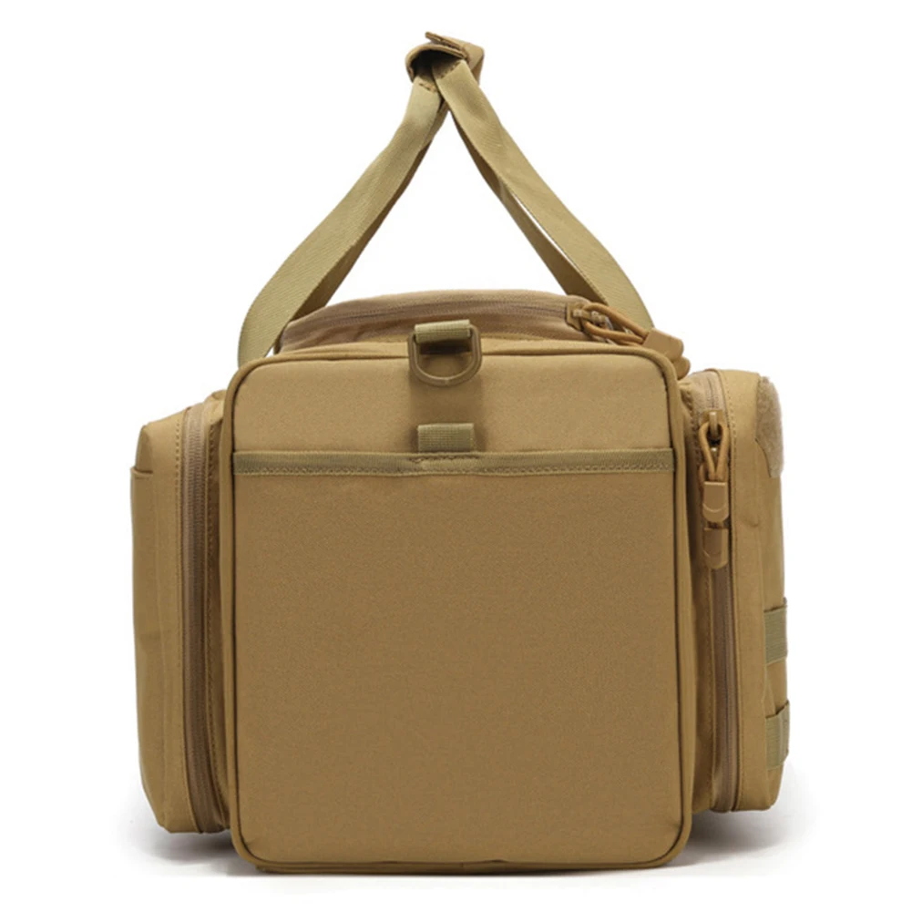 Gun Range Storage Bag Tactical Gun Range Bag with Multiple Compartments Molle System Outdoor Hunting Accessory for Handguns Ammo