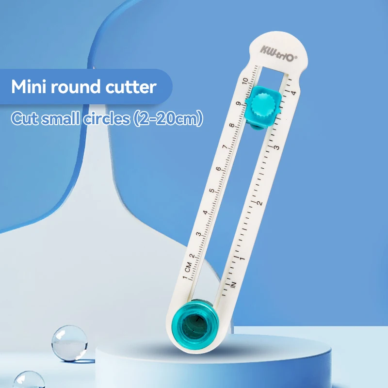 

2-20cm/8-32cm Circle Paper Cutter Multi-Functional 360° Rotating Handheld Circular Paper Cutting Tool Scrapbooking Cards Cutters