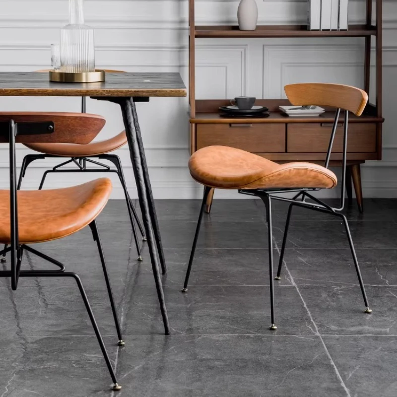 American Wrought Iron Chairs, Creative Retro Industrial Style, LOFT Coffee Shop Home Dining Chairs, Bar Counter Chair