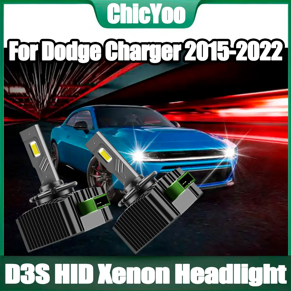 

2PCS 30000LM LED Car Headlights Xenon Headlamps 120W High Power HID Xenon Lights 6000K White 12V 24V For Dodge Charger 2015-2022
