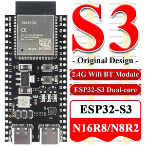 ESP32-S3 Wifi BT Papan Pengembangan Modul untuk Arduino IDE ESP32-S3-WROOM1 N16R8 N8R2 44Pin Tipe-C 16 MB Flash 8 M PSRAM ESP32 S3 6 arduino diy penjualan terbaik - №