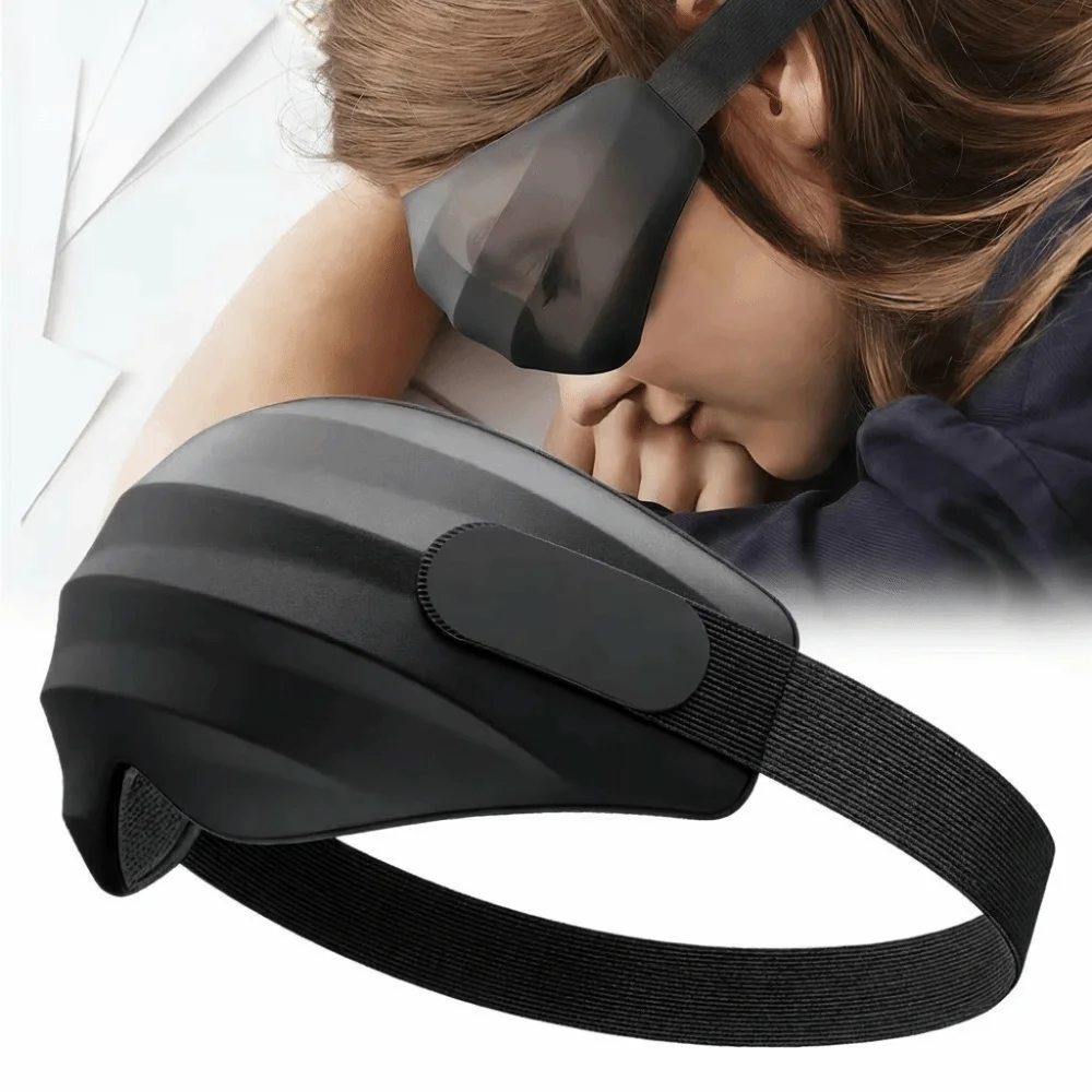 

Pressure-Free 3D Sleeping Mask Adjustable Stereoscopic Light Blocking Eye Mask Pressure Relief Sleep Aid Blindfold Unisex