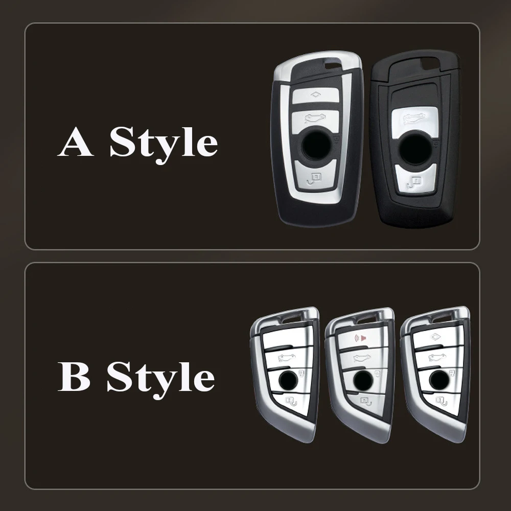 Zinc Alloy Carbon Fiber Car Key Cover Case For BMW X6 X5 X3 F20 F30 F34 E60 E90 F10 E34 E36 G30 F15 F16 1 3 5 7 Series