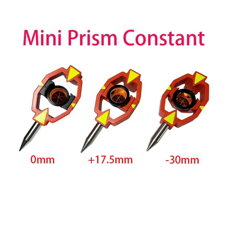 Mini Prisma para Estação Total Estilo Suíço Levantamento Constante Mais 17.5 mm mm 30 mm Deslocado com Ponto da Ponta Brandnew