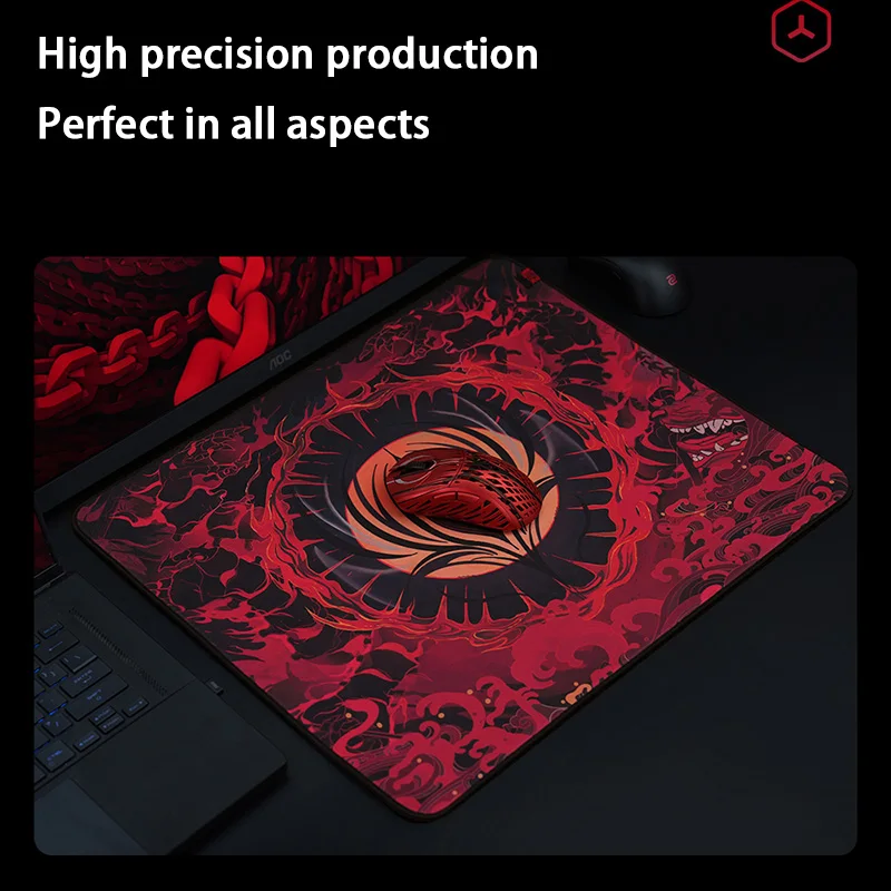 New Esports Mouse Pad Fearless Contract Game Large Keyboard Mousepad Computer Desk Mat Stitched Edge Non-Slip Base Office Home