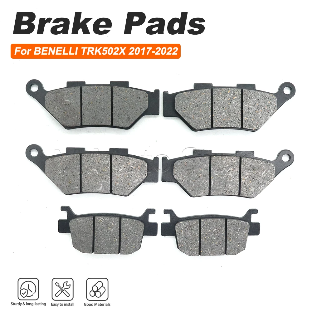 Motorcycle Accessories For BENELLI TRK502X TRK502 X 2017 2018 2019 2020 2021 2022 Motorcycle Front Rear Brake Pads