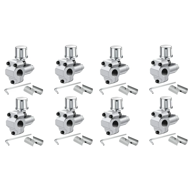 8 Pack BPV-31 Piercing Valve Line Tap Valve Kits Adjustable For Air Conditioners HVAC 1/4 Inch,5/16 Inch,3/8 Inch Tubing