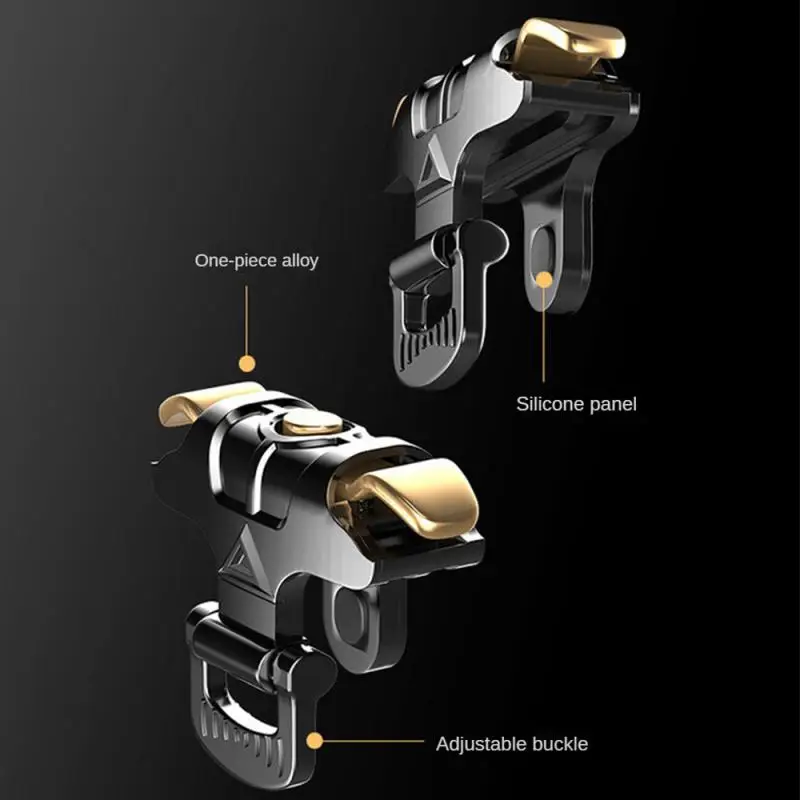 Eat Chicken Artifact Button Universal Black Gold Game Practical Accessories Mobile Gaming Trigger Two-way Keys Zinc Alloy Stable