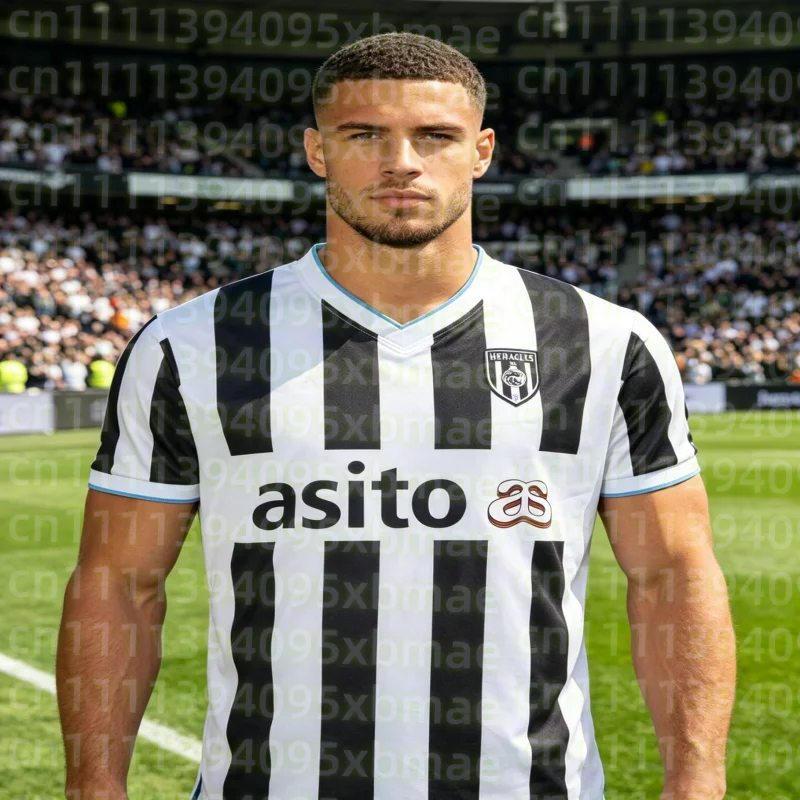 2026 Season Hercules Almelo Home Men's Women's Football Shirts Breathable Quick Drying T-shirts Short Sleeved Family Kids Tees