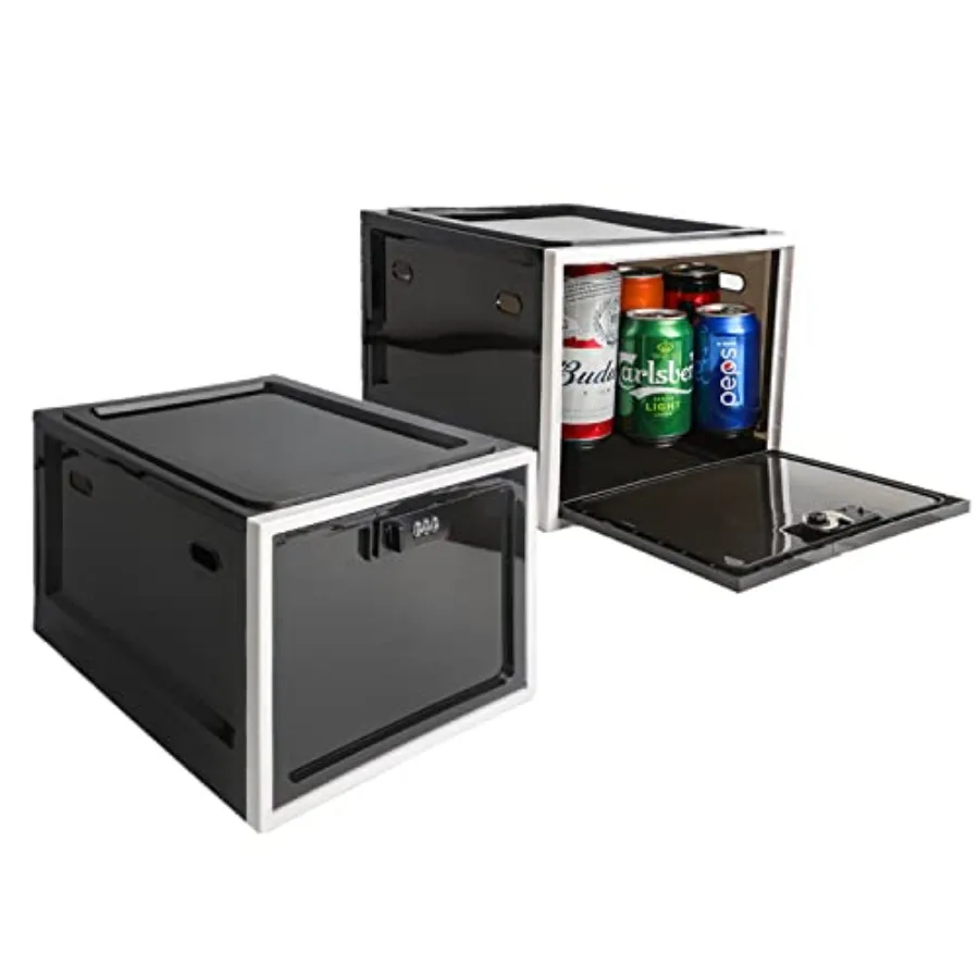 

2 Pack Medicine Box with Combination LockLock box for Medication Safe Storage Cabinet Large Lockable Locker Container for Food