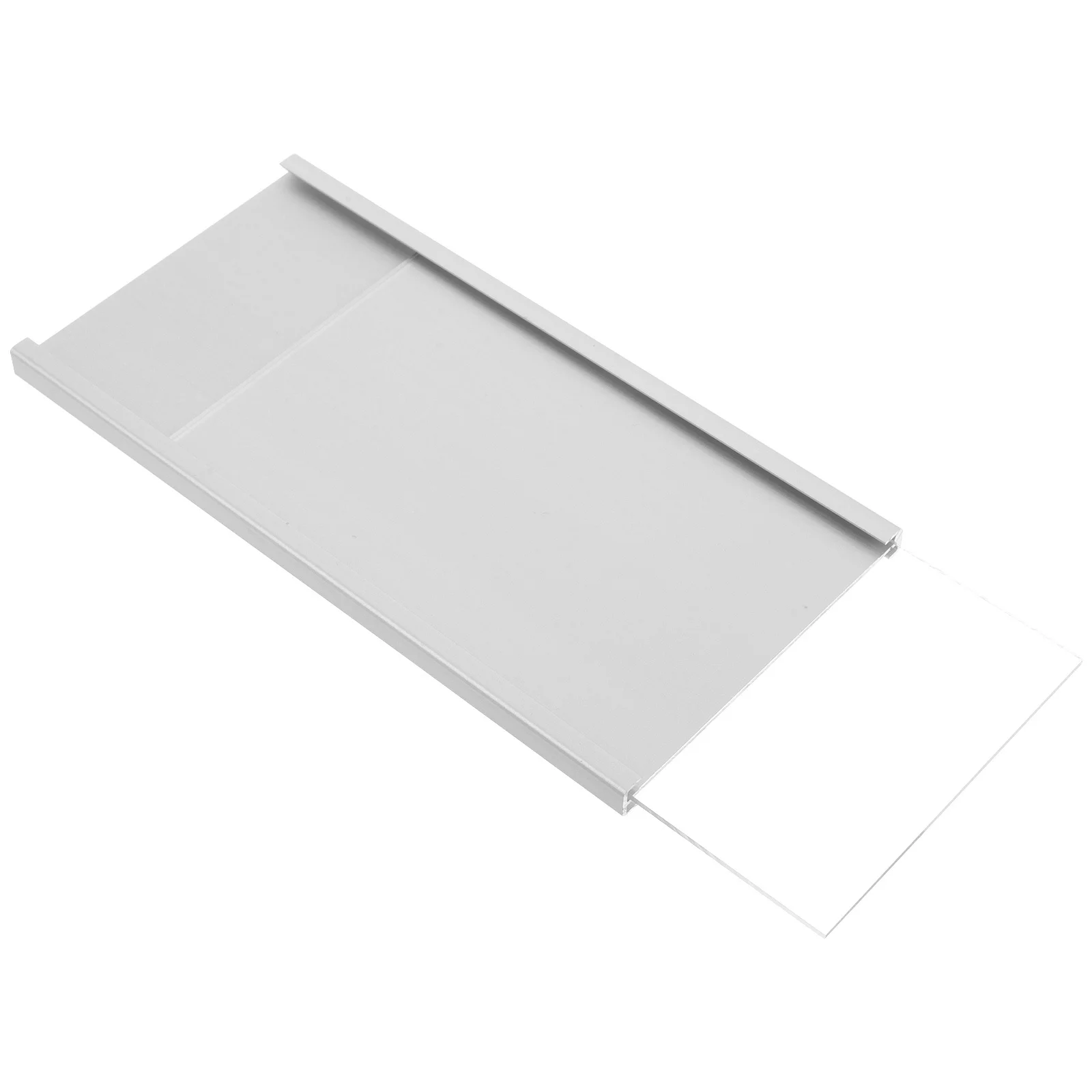 Soporte para placa de identificación de aluminio, soporte de pared de 9x16cm para puerta de oficina, escritorio, etiqueta de nombre del personal profesional para reuniones de negocios