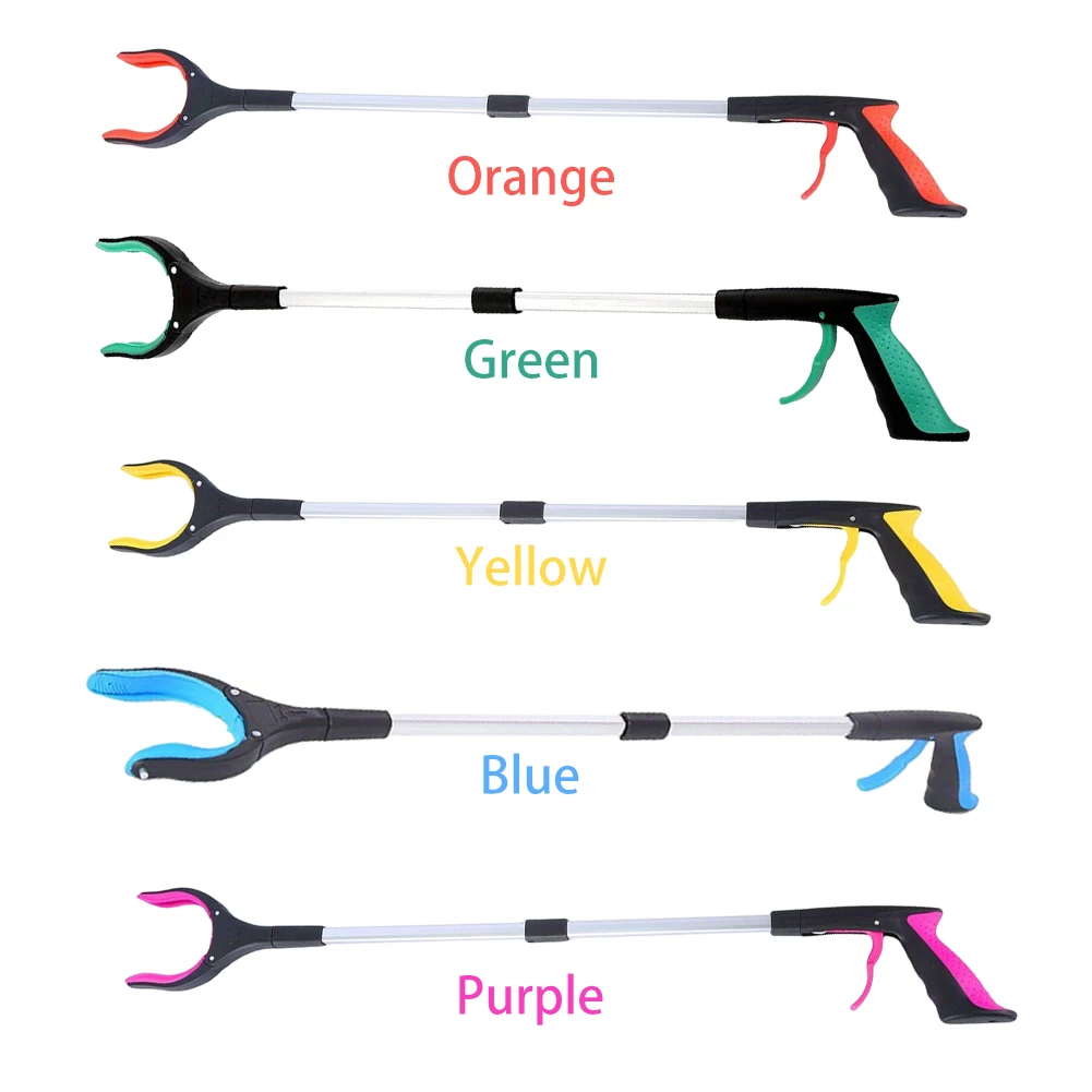 Pinças Reutilizáveis de Caranguejo Pesado, Vara De Grabber Em Casa, Pegar Ferramentas, Limpeza Exterior, Jardas, Mar, Clipe De Lixo Dobrável, Doméstico, 33"