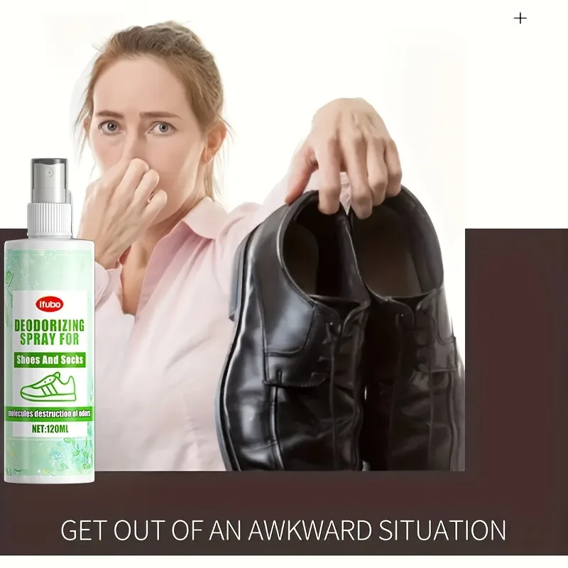 Multifunctional Shoe & Sock Deodorant Spray: Eliminates Odors in Restrooms/Kitchens/Car Interiors, Shoe Cabinet Care view 4