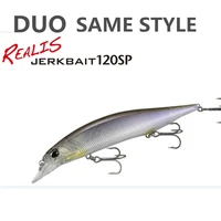 LURETV Japón importado DUO mismo estilo señuelo Mino REALIS JERKBAIT 120SP cebo para lubina flotador 17g