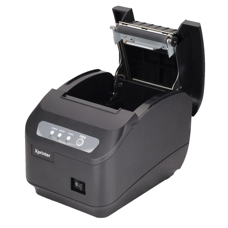 High quality 200mm/s thermal printer 80mm POS printer Kitchen printer Auto Cutter printer with USB+Serial / Lan Port  XP-Q200II