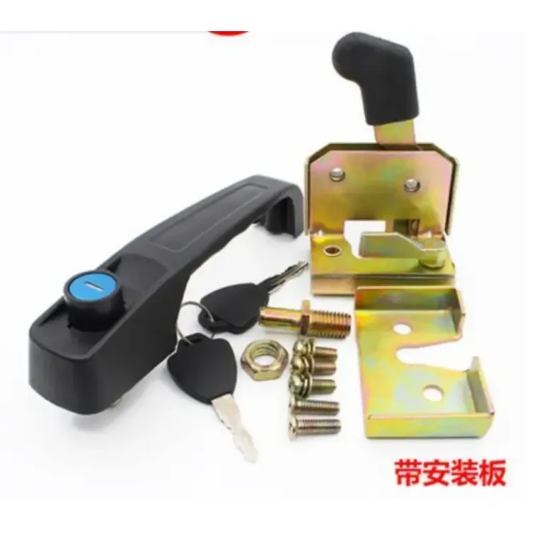 1SET Forklift Cab Door Lock GMS502 Door Handle Lock For Hangcha Heli Longgong Liugong 1-10T High Quality Forklift Accessories