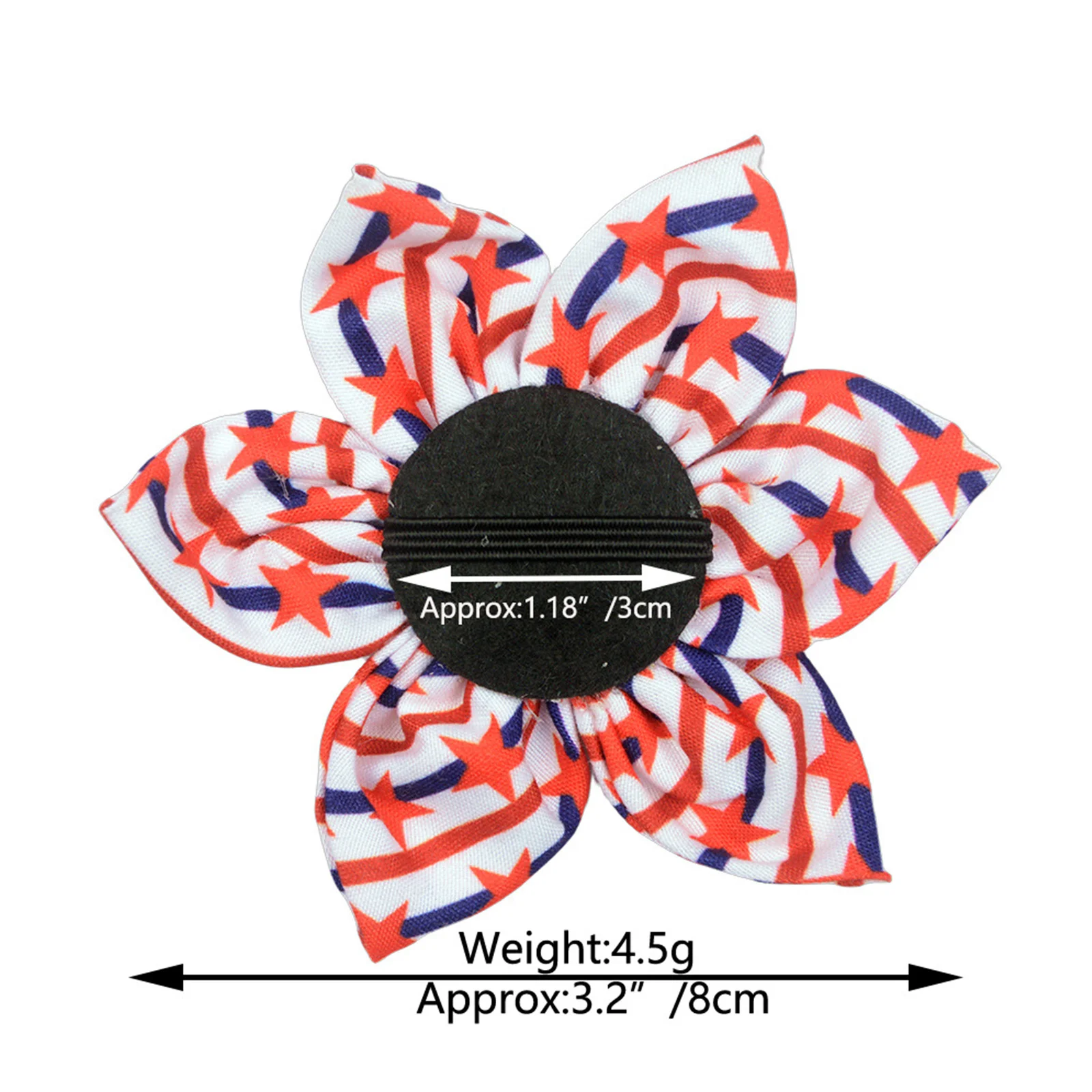 50pcs Dog Bowtie For Independence Day Movable Collar Acessories Small Dog Puppy Grooming Accessories For 4th of July Dog Bow