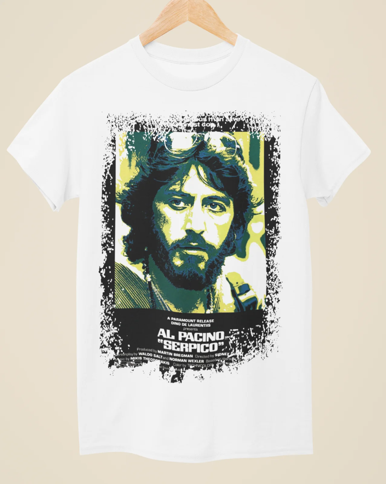 Serpico - Movie Poster Inspired Unisex White T-Shirt