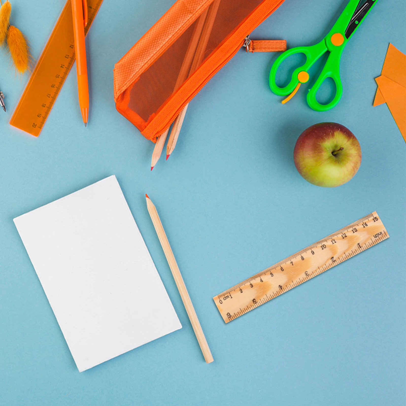 

Wooden Ruler Drawing Students Measuring Rulers for School Convenient