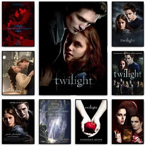 Póster de Crepúsculo de película clásica, pintura en lienzo de Edward Bella, impresiones, imagen artística de pared, decoración Mural para habitación, hogar, Bar y cafetería