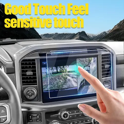 Imagen 2 del producto Protector de pantalla para Ford F-150 F150 SYNC4 2021 2022, pantalla de navegación de 12 pulgadas, vidrio templado, protector de pantalla táctil transparente HD