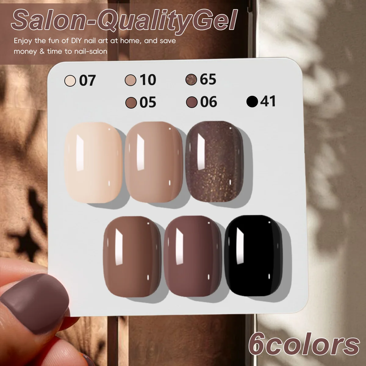 6 مجموعات / عبوات من مجموعات فنية لصالونات الأظافر، مناسبة لفن الأظافر العائلي DIY وكهدية للفتيات في المناسبات الخاصة #5