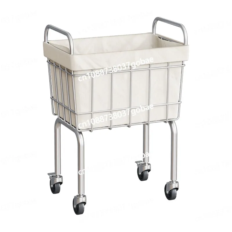 

Dirty clothes storage basket Household belt wheel removable