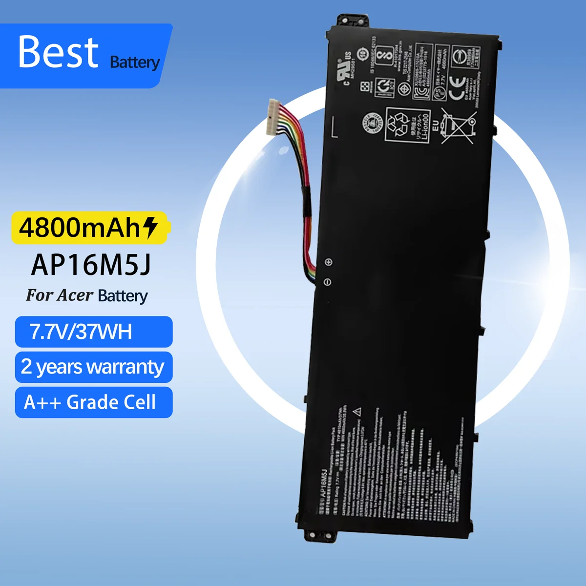 

AP16M5J Laptop Battery for Acer Aspire 1 A114-31 For Aspire 3 A315-21 A315-51 A515-51 A315 KT.00205.004