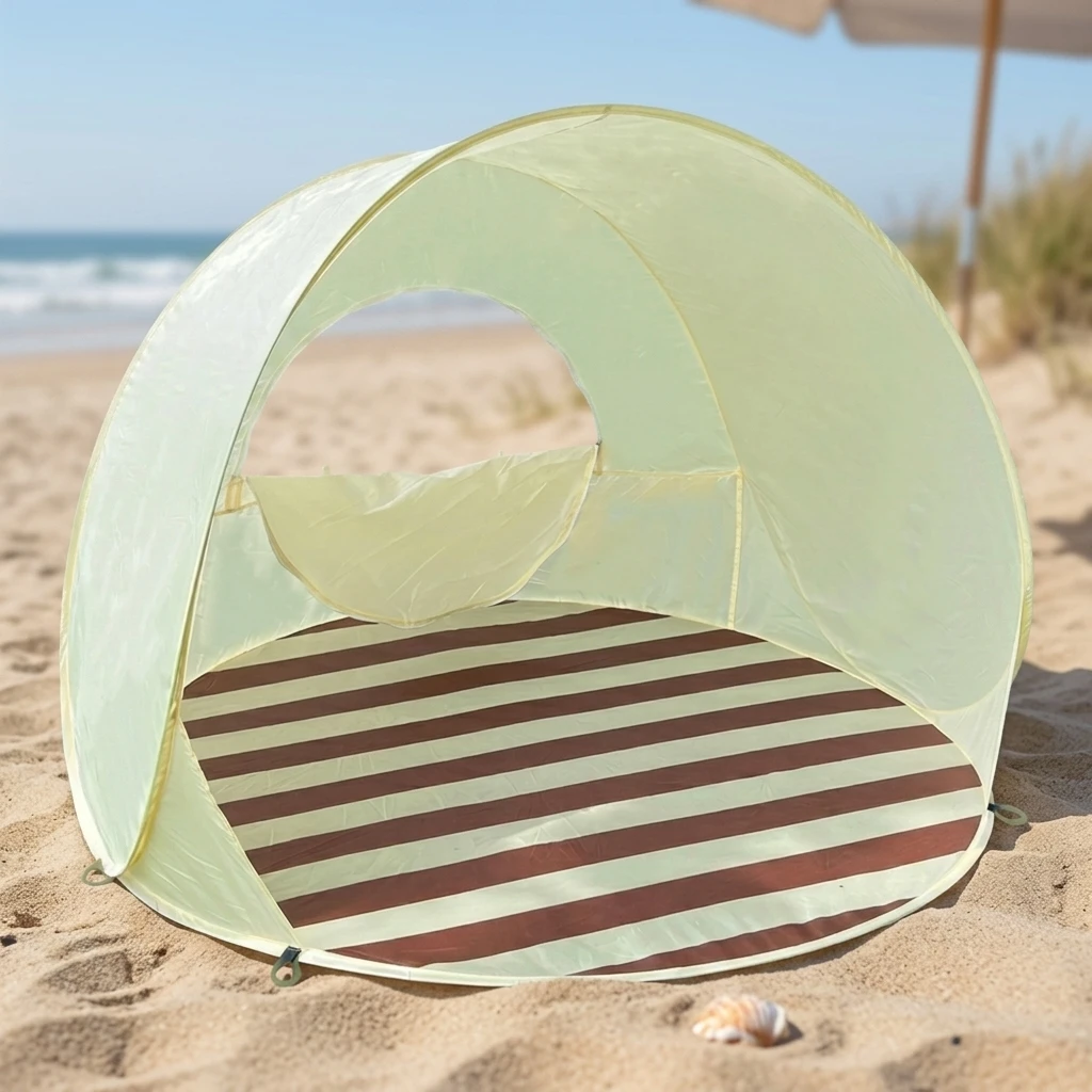 

3-4 Person Quick Setup Beach Tent with Waterproof and Sun Protect for Outdoor Camping