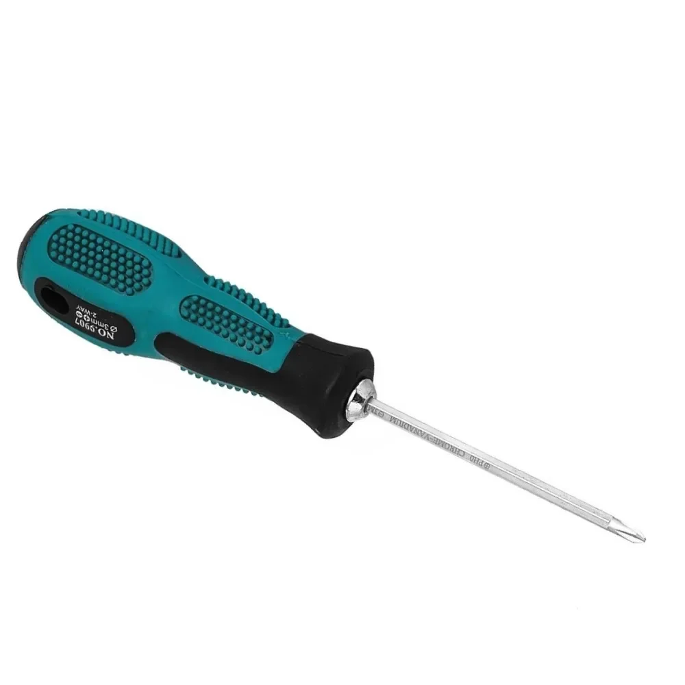 Compact Dualuse Screwdriver, 2 In 1 Slotted Cross Bolt Driver With Nonslip Handle, Magnetic Head Green+Silver Tone