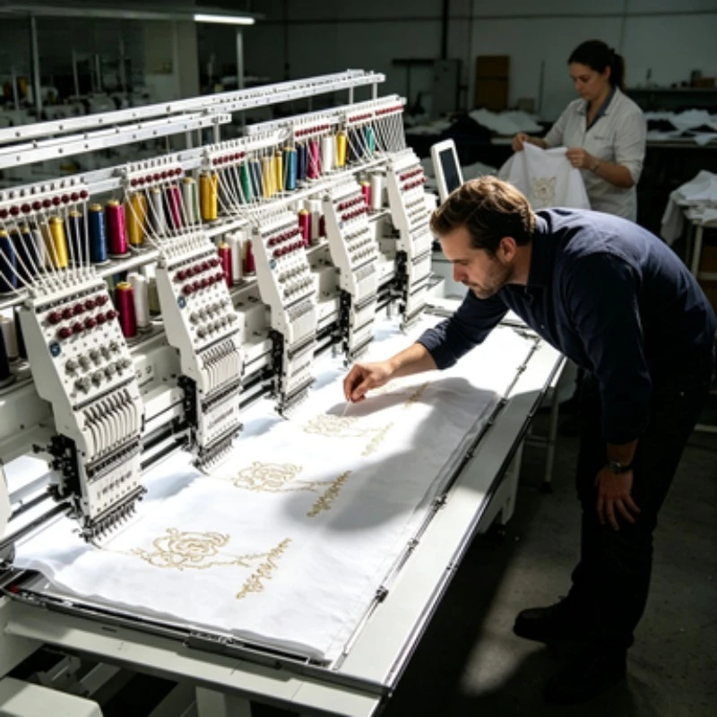 2 Heads Automatic Embroidery Machine Needle Cap T-shirts Finished Garments Flat Socks Home Use Retail Bearing